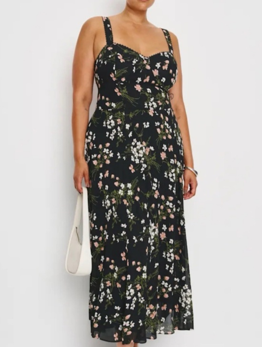 Reformation Lela Dress Sagittarius Floral NWT size 16 Midi Sustainable Wedding